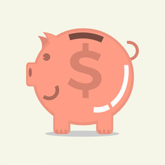 piggy bank vector illustration
