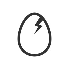 Broken egg icon