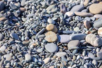 Stone seashore as abstract background