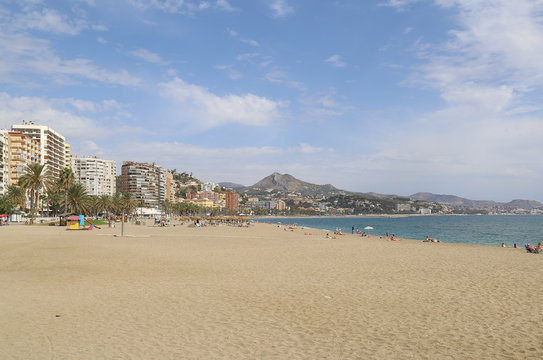 First line of hotels at the beach
