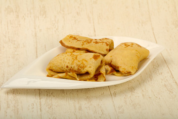 Pancakes with meat