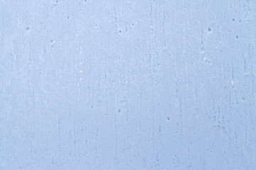 Frosty patterns on a frozen ice box in the early morning