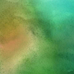 Colorful bright ink and watercolor texture on white paper background. Paint leaks and ombre effects. Hand painted abstract image.