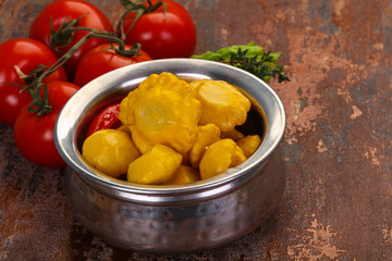 Tasty marinated patisson