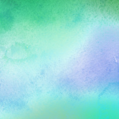 Colorful bright ink and watercolor texture on white paper background. Paint leaks and ombre effects. Hand painted abstract image.