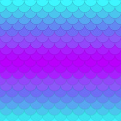 Kawaii mermaid scales princess pattern. Sea fantasy invitation for girlie party.