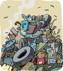 Garbage Dump - Vector
