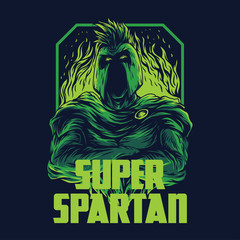 Super Spartan Remastered Illustration