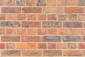 Red brick wall background texture