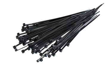 a bundle of cable ties