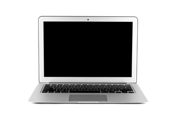 Fototapeta premium modern laptop computer isolated on the white background