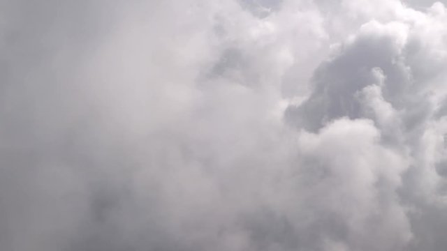 Flight in the clouds in 4K 