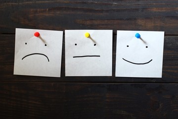 Sticker is a negative and positive emoticon