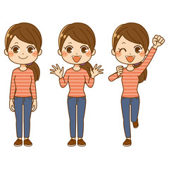 女性全身３パターン