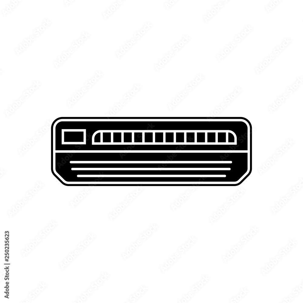 Aufkleber air conditioning icon. element of appliances for mobile concept and web apps icon. glyph, flat icon 