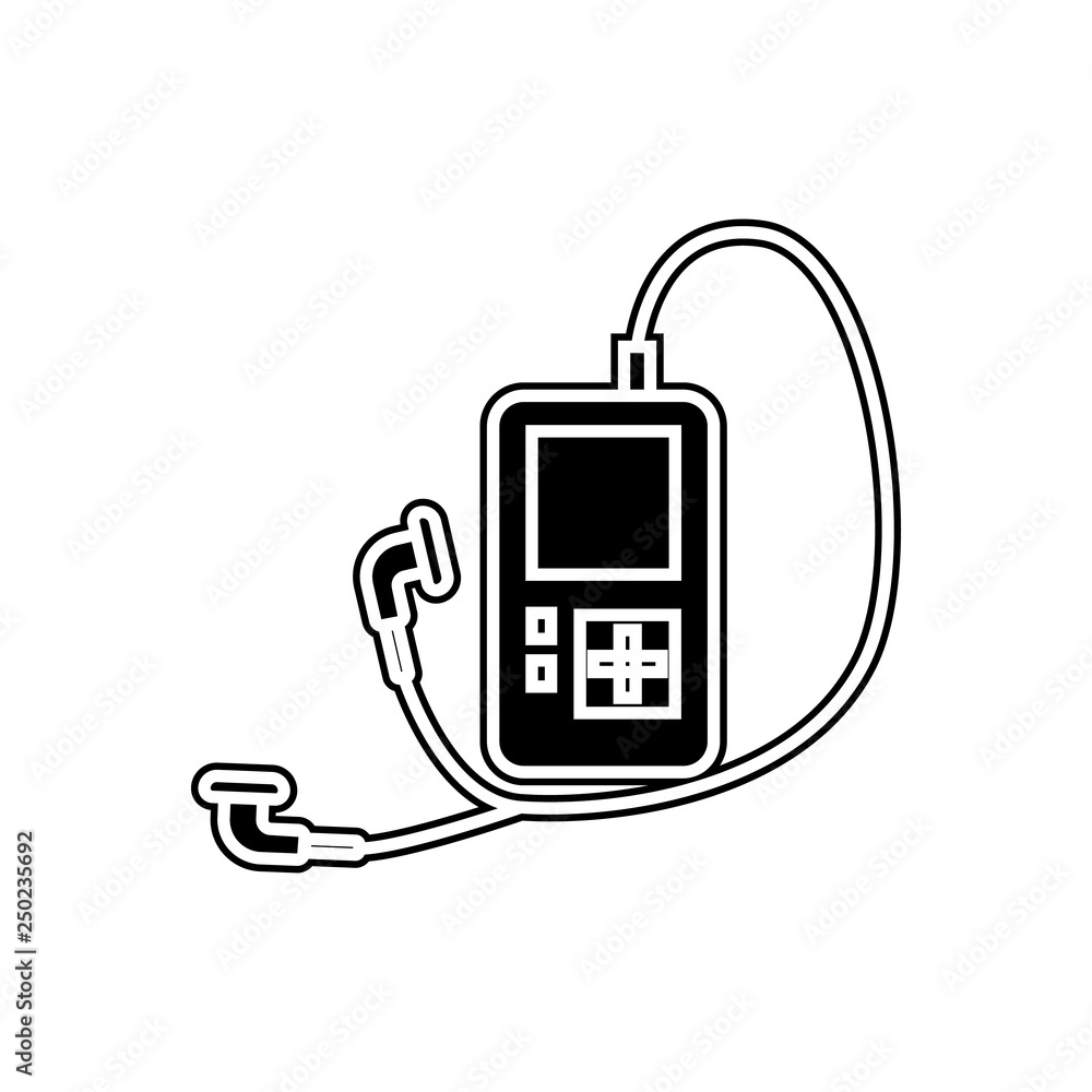 Poster music player icon. element of appliances for mobile concept and web apps icon. glyph, flat icon for 