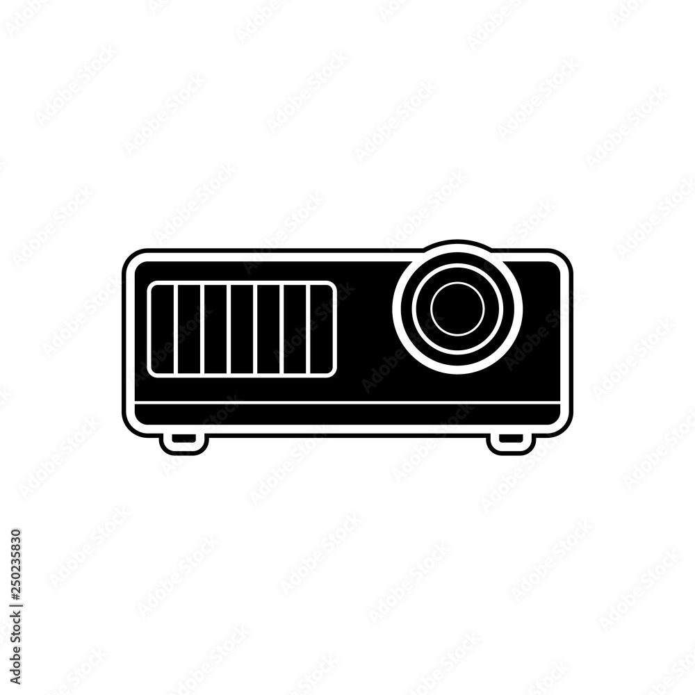 Poster projector icon. element of appliances for mobile concept and web apps icon. glyph, flat icon for web
