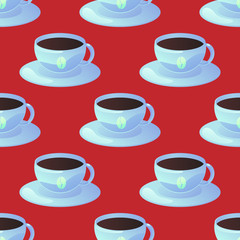 Coffee seamless pattern