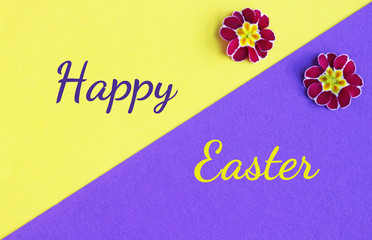 Easter card with blossoms