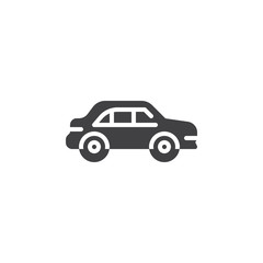 Sedan car vector icon. filled flat sign for mobile concept and web design. Car simple glyph icon. Transportation symbol, logo illustration. Pixel perfect vector graphics