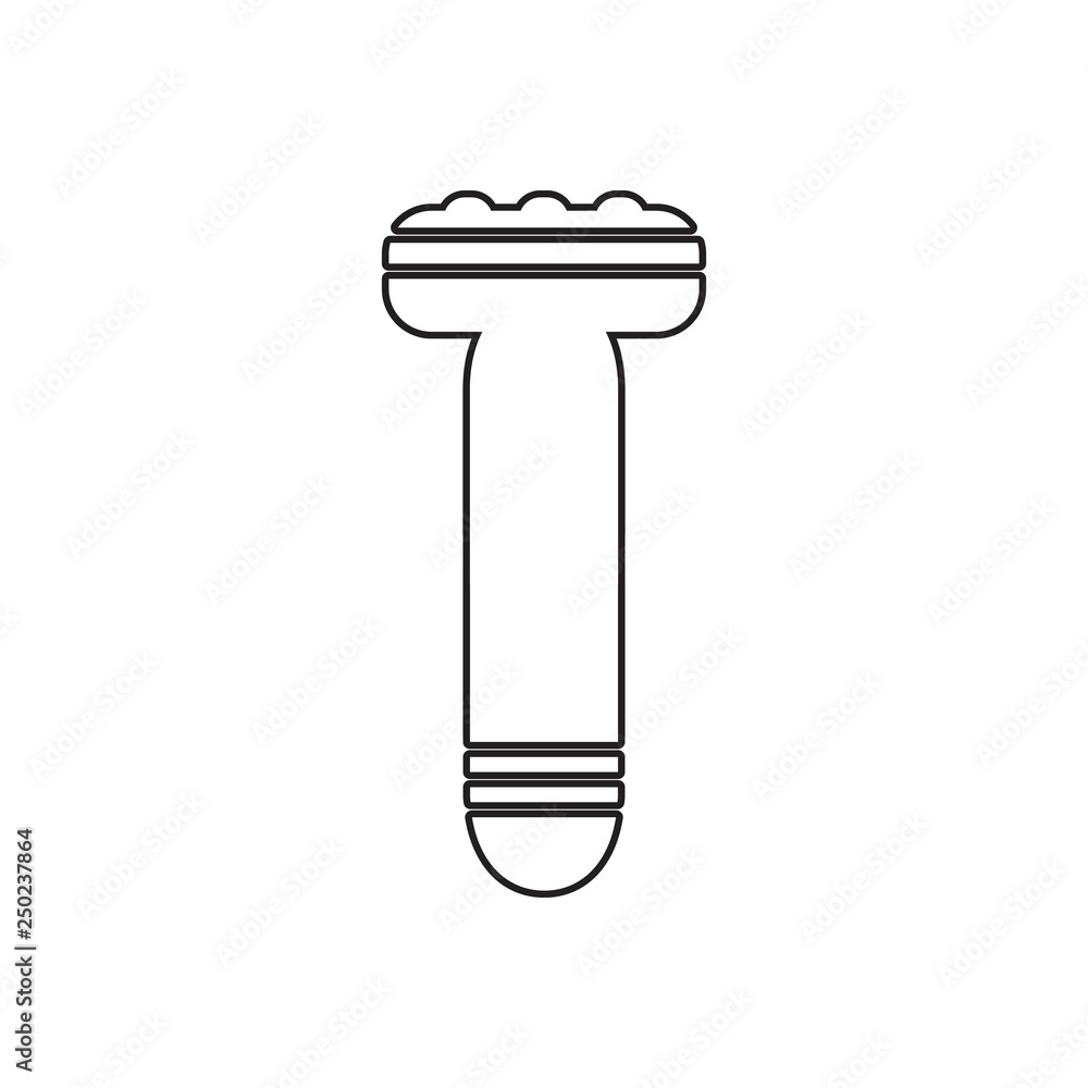 Poster shaving machine icon. element of barber for mobile concept and web apps icon. outline, thin line ico