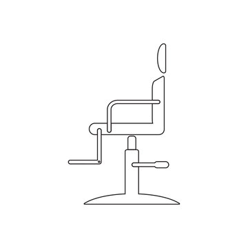 recommend clip art: Barber chair icon. Element of Barber for mobile concept and web apps icon. Outline, thin line icon for website design and development, app development