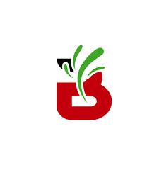 Letter B logo. Creative concept icon