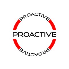 Proactive sign, icon or logo