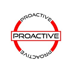 Proactive sign, icon or logo