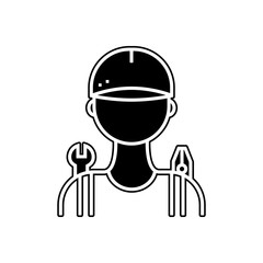car mechanic icon. Element of Cars service and repair parts for mobile concept and web apps icon. Glyph, flat line icon for website design and development, app development