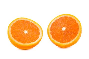 orange fruit isolated on white background