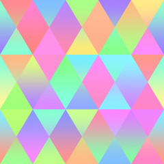 Colorful Rhomb Seamless Pattern Multi Colored Triangle Texture Geometric Minimalism