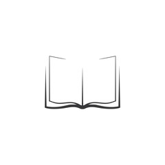 abstract open book icon