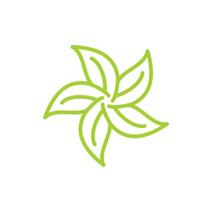 Leaf Logo Design Vector Template Isolated