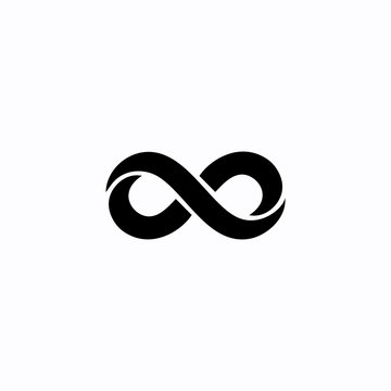 black infinite symbol