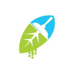 Leaf Logo Design Vector Template Isolated