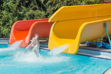 water slides in the water Park, health and recreation