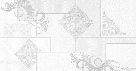 Digital tiles design. Ceramic wall and floor