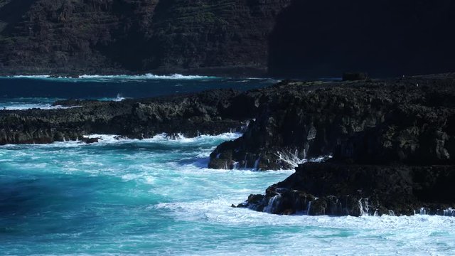 Coast of Tenesar, Lanzarote island, Canary Islands, Spain, Europe