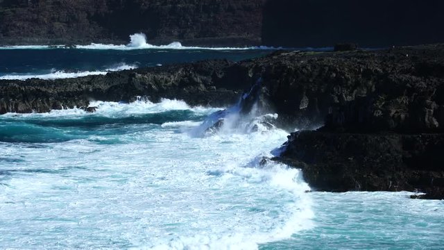 Coast of Tenesar, Lanzarote island, Canary Islands, Spain, Europe