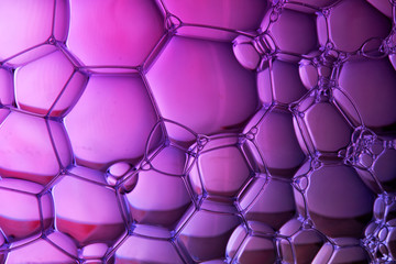 the background of colored bubbles