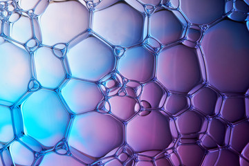 the background of colored bubbles