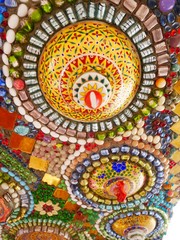 Colorful pattern of benjarong for background