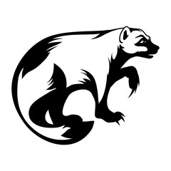 wolverine logo. vector graphic to design