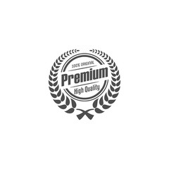 premium label vector