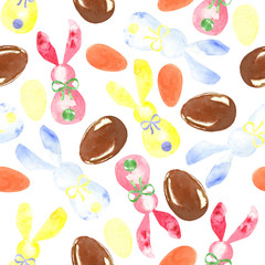 seamless easter bunny pattern