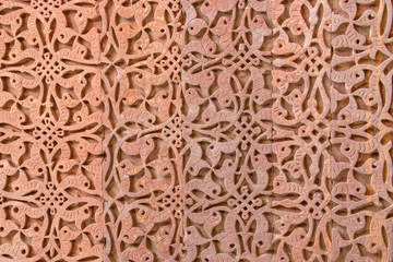 Ancient qutub minar wall pattern