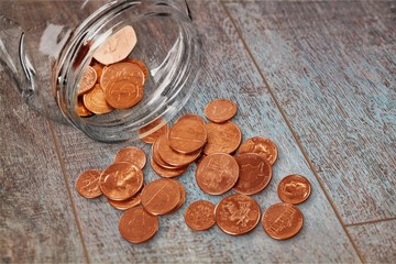 Coin jar.