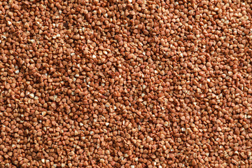 Raw buckwheat as background