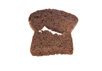 bread isolated on white background